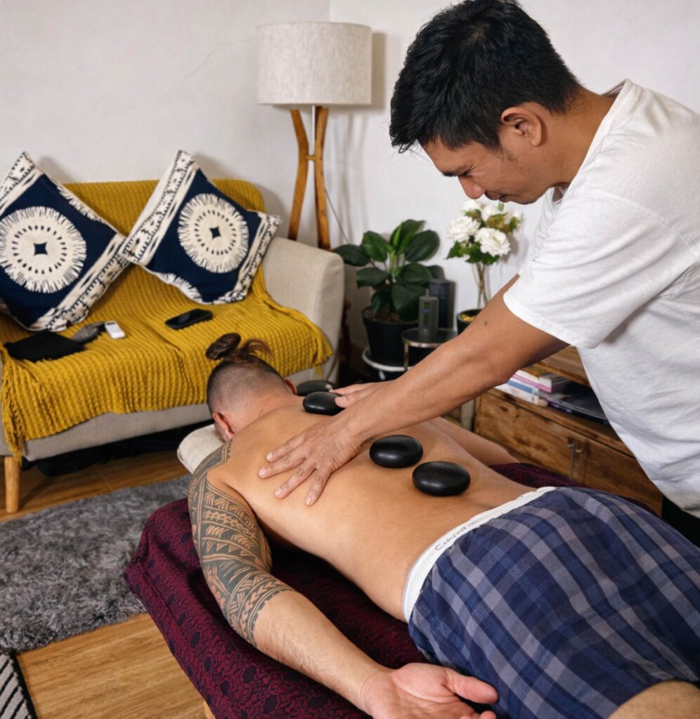 hot stone bali mobile massage